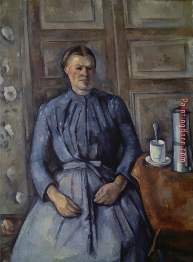 Paul Cezanne Woman with Coffee Pot Femme a La Cafetiere About 1890 95